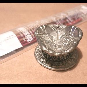 Boho Metal open hands incense burner